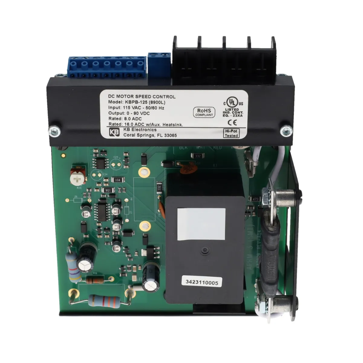 KB Electronics KBPB Cycler variable speed DC motor control with relay reversing module