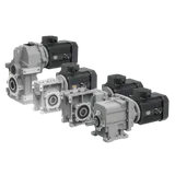 Transtecno Alu AC gearmotor range with aluminium gearboxes and AC electric motors