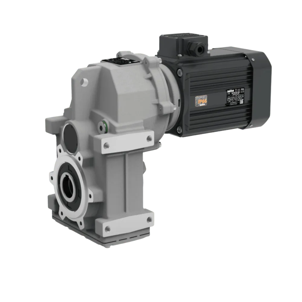Transtecno ATS helical parallel shaft gearmotor with aluminium gearbox and AC electric motor