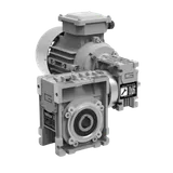 Transtecno CMM double reduction worm gearmotor with aluminium housing and IEC motor flange
