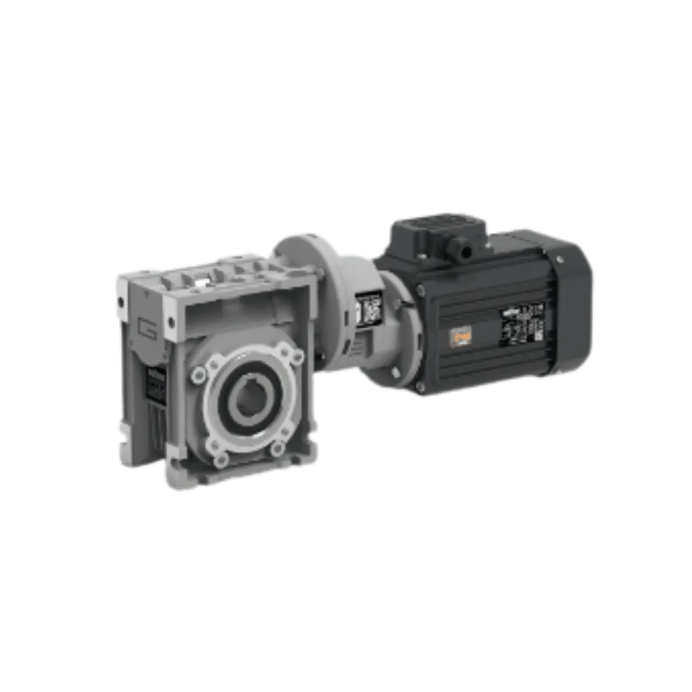 Transtecno CMP series pre-stage worm gearmotor with aluminium housing and integrated AC motor